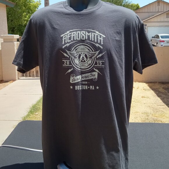 Aerosmith from Boston Graphic T-Shirt – Charcoal - Unisex - Picture 1 of 5